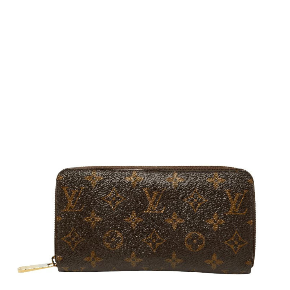 Louis Vuitton Monogram Zippy Wallet Round Zipper Long Brown